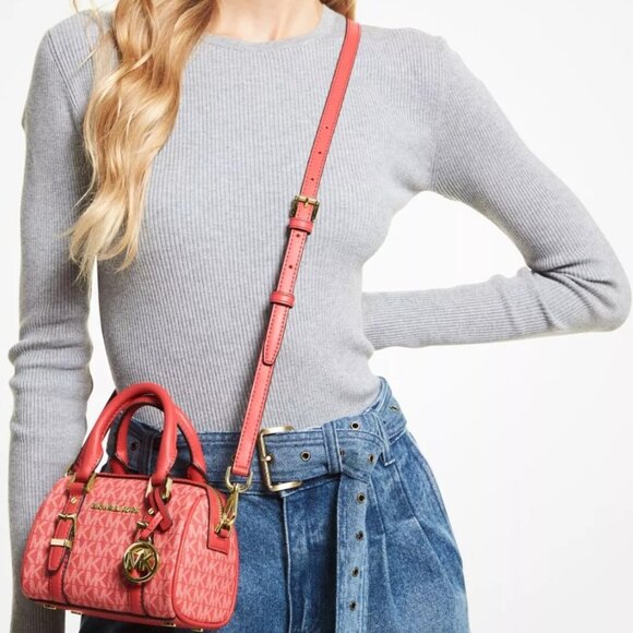 NWOT Bedford Legacy Extra-Small Logo Duffle Crossbody Bag - Picture 4 of 9